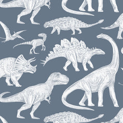Papel de Parede Dinosaurs – Blue – Pastelowe Love – imagem 1