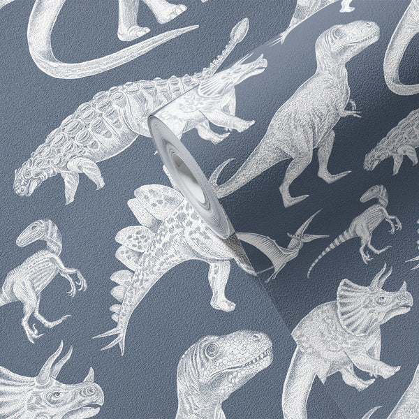 Papel de Parede Dinosaurs – Blue – Pastelowe Love – imagem 5