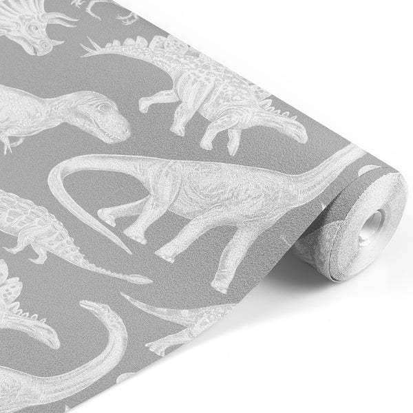 Papel de Parede Dinosaurs – Grey – Pastelowe Love – imagem 6