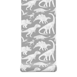 Papel de Parede Dinosaurs – Grey – Pastelowe Love – imagem 9