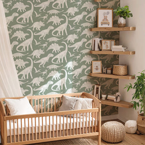 Papel de Parede Dinosaurs – Matcha – Pastelowe Love – imagem 2