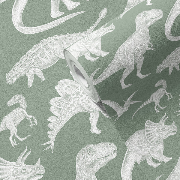 Papel de Parede Dinosaurs – Matcha – Pastelowe Love – imagem 4