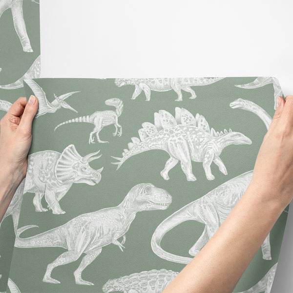 Papel de Parede Dinosaurs – Matcha – Pastelowe Love – imagem 7