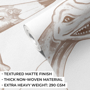 Mural Dinosaurs Sepia – Pastelowe Love – imagem 6