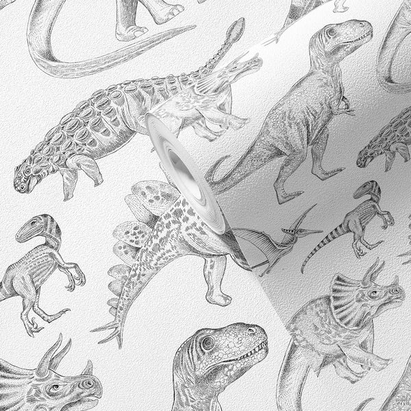 Papel de Parede Dinosaurs – White – Pastelowe Love – imagem 5