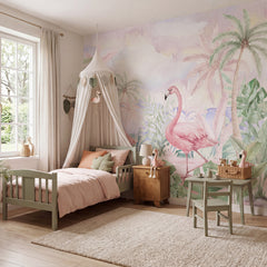 Mural Flamingos – Pastelowe Love – imagem 1