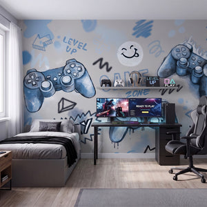 Mural Gaming – Blue – Pastelowe Love – imagem 1