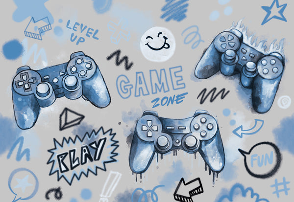 Mural Gaming – Blue – Pastelowe Love – imagem 9