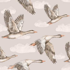 Papel de Parede Geese – Beige – Pastelowe Love – imagem 3
