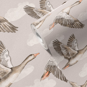 Papel de Parede Geese – Beige – Pastelowe Love – imagem 5