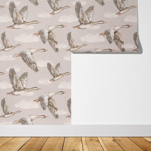 Papel de Parede Geese – Beige – Pastelowe Love – imagem 7