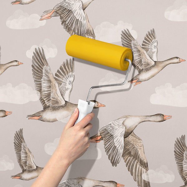 Papel de Parede Geese – Beige – Pastelowe Love – imagem 8
