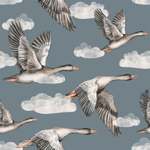 Papel de Parede Geese – Blue – Pastelowe Love – imagem 3