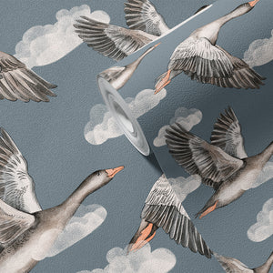 Papel de Parede Geese – Blue – Pastelowe Love – imagem 5