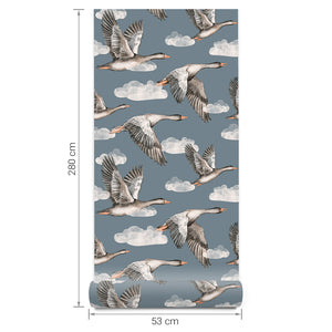 Papel de Parede Geese – Blue – Pastelowe Love – imagem 9