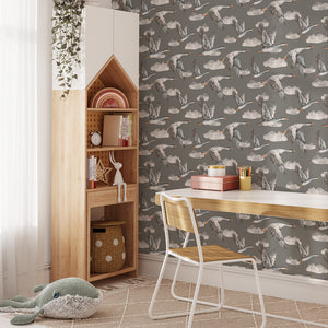 Papel de Parede Geese – Grey – Pastelowe Love – imagem 2