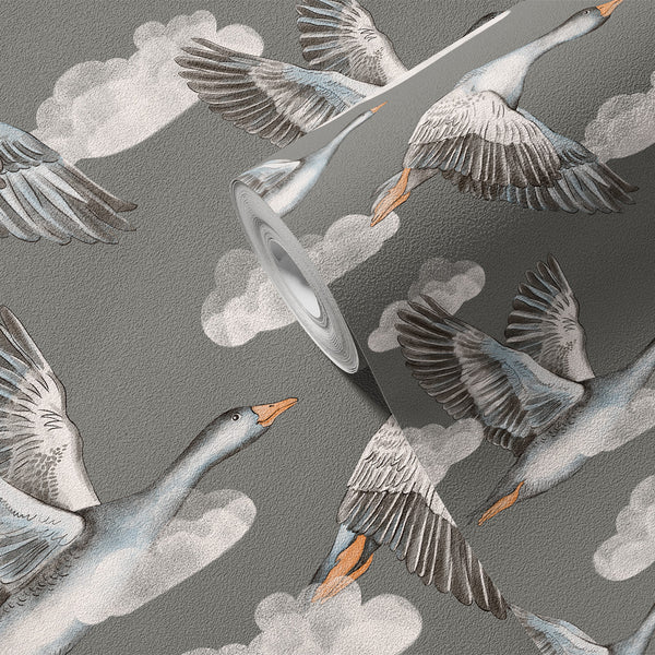 Papel de Parede Geese – Grey – Pastelowe Love – imagem 6