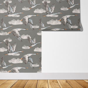 Papel de Parede Geese – Grey – Pastelowe Love – imagem 8