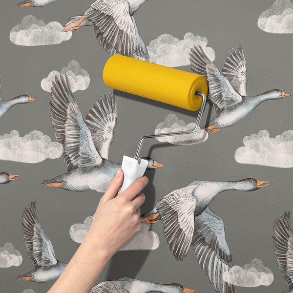 Papel de Parede Geese – Grey – Pastelowe Love – imagem 9