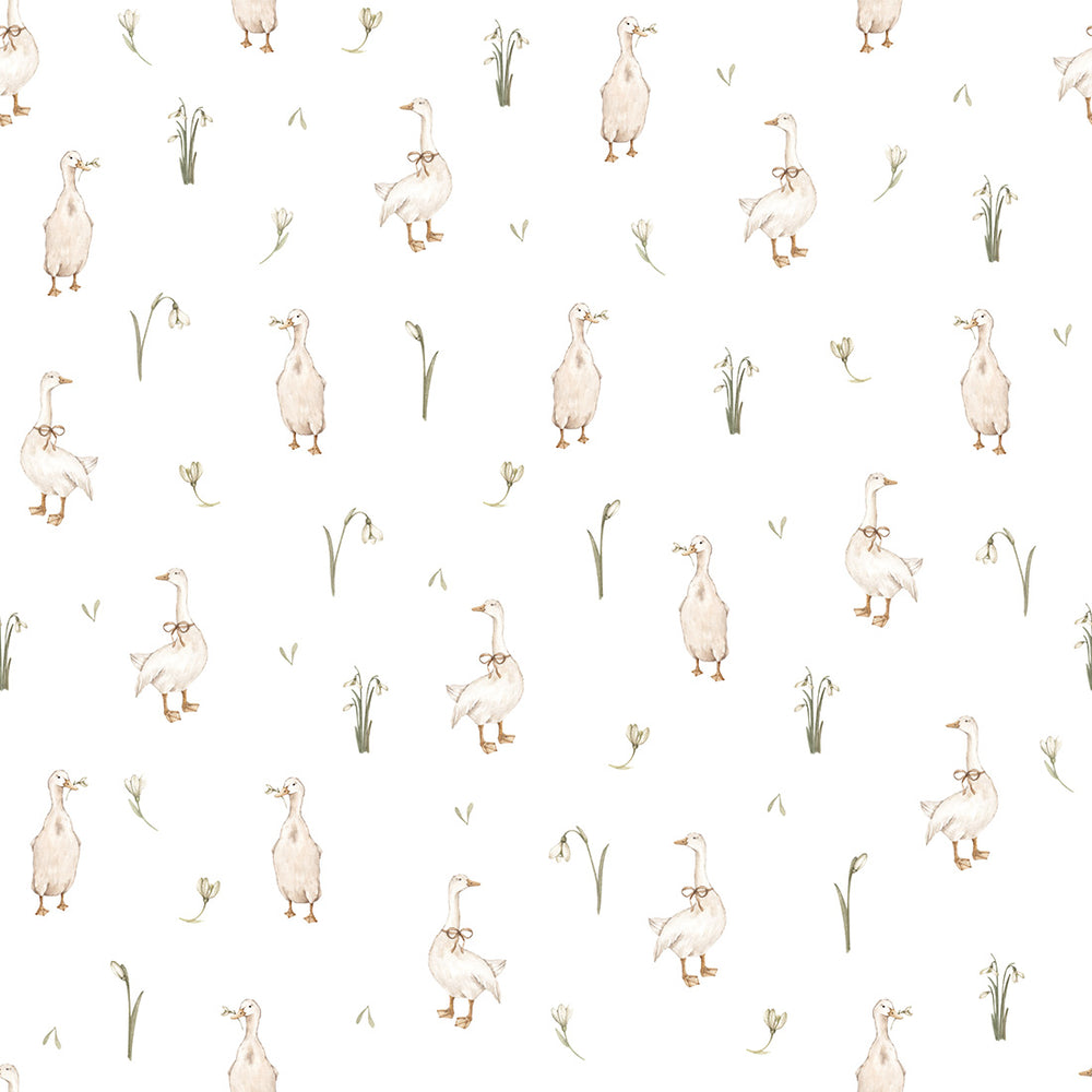 Papel de Parede Little Geese – Pastelowe Love – imagem 1