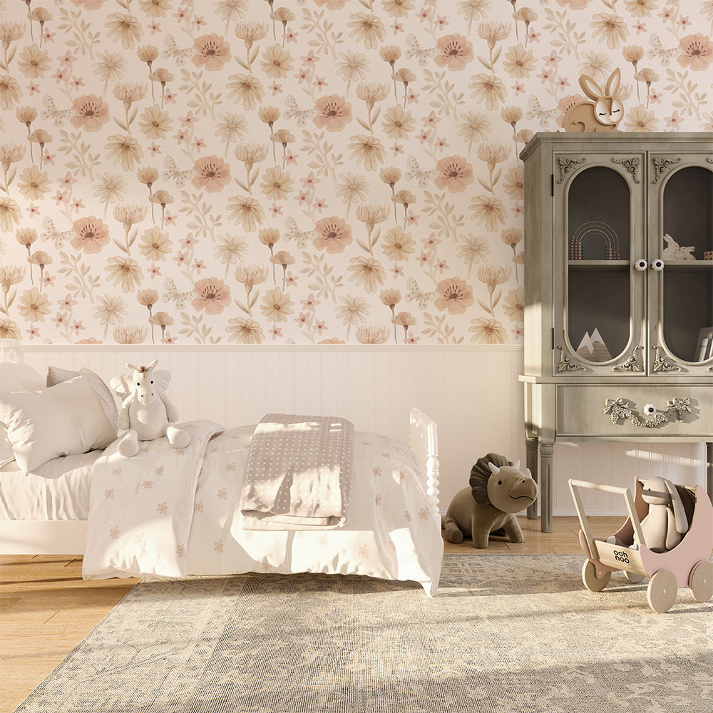 Papel de Parede Flowers Meadow – Pastelowe Love – imagem 1