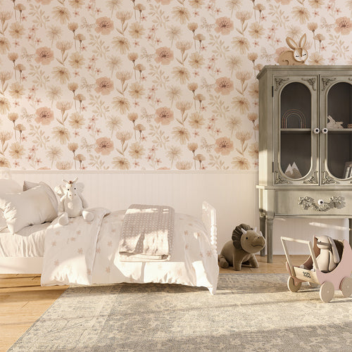 Papel de Parede Flowers Meadow – Pastelowe Love – imagem 1