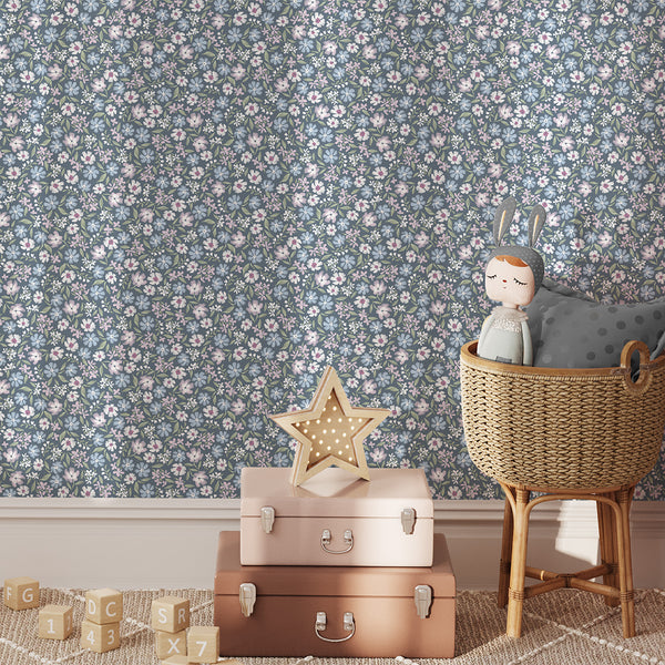 Papel de Parede Mini Daisy – Blue – Pastelowe Love – imagem 4