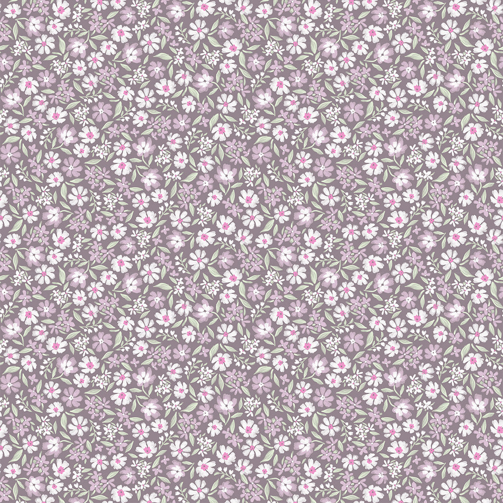 Papel de Parede Mini Daisy – Plum – Pastelowe Love – imagem 1