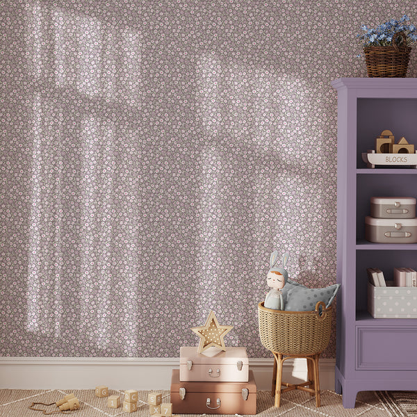 Papel de Parede Mini Daisy – Plum – Pastelowe Love – imagem 2