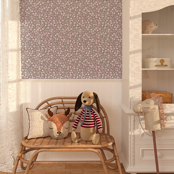 Papel de Parede Mini Daisy – Plum – Pastelowe Love – imagem 3