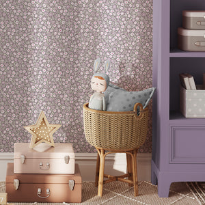 Papel de Parede Mini Daisy – Plum – Pastelowe Love – imagem 4