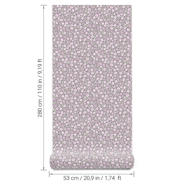 Papel de Parede Mini Daisy – Plum – Pastelowe Love – imagem 8