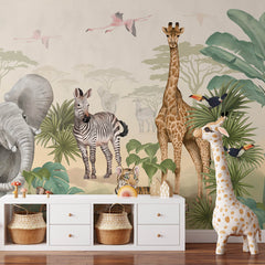 Mural Safari – Pastelowe Love – imagem 1