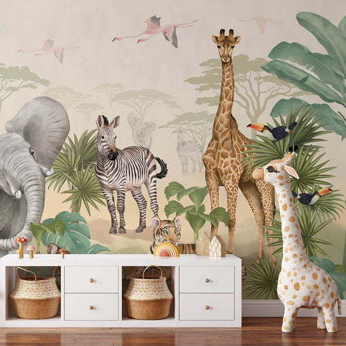 Mural Safari – Pastelowe Love – imagem 1