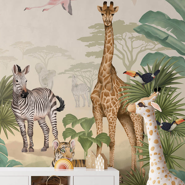 Mural Safari – Pastelowe Love – imagem 2