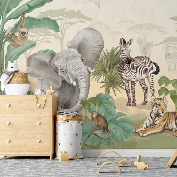 Mural Safari – Pastelowe Love – imagem 4