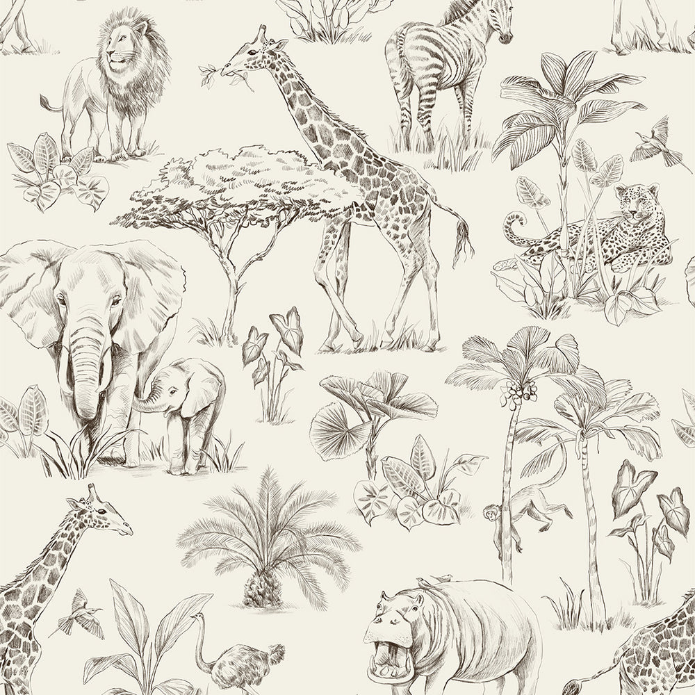 Papel de Parede Safari – Cream – Pastelowe Love – imagem 1