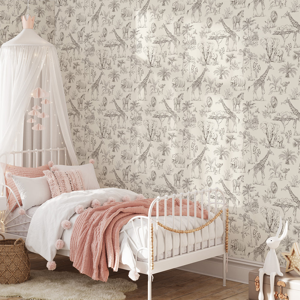 Papel de Parede Safari – Cream – Pastelowe Love – imagem 1