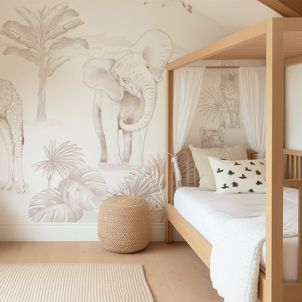 Mural Safari Sepia – Pastelowe Love – imagem 3