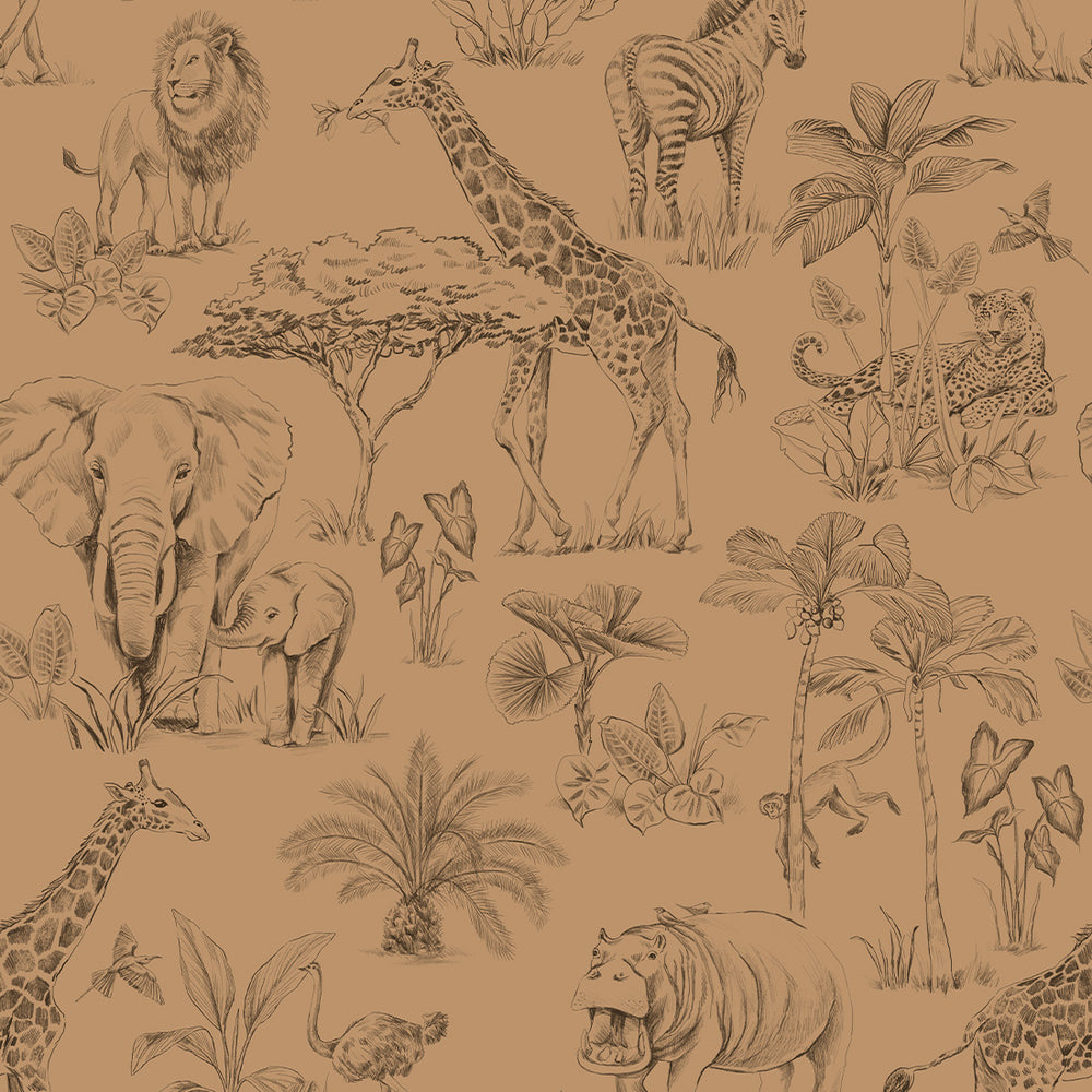 Papel de Parede Safari – Toffee – Pastelowe Love – imagem 1