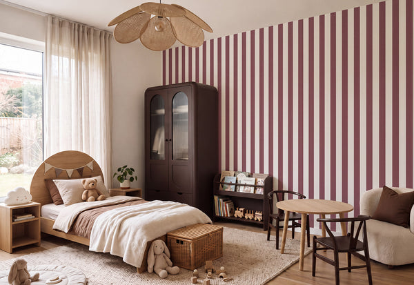 Mural Strips Burgundy – Pastelowe Love – imagem 7