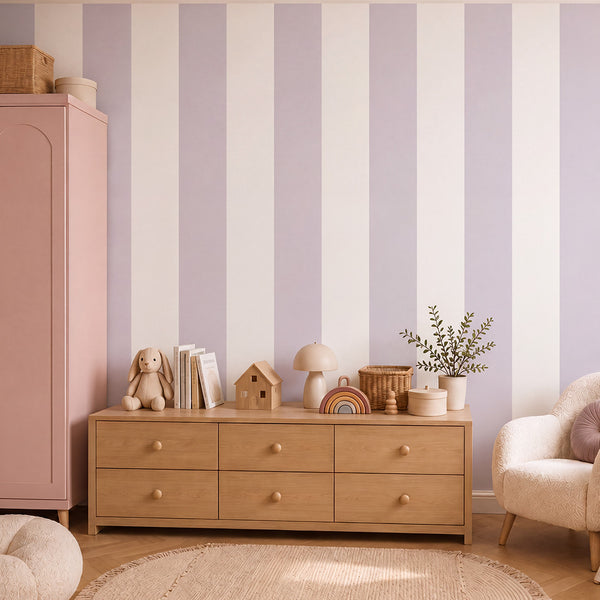 Mural Strips Lilac – Large – Pastelowe Love – imagem 3