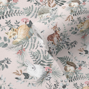 Papel de Parede Woodland – Pink – Pastelowe Love – imagem 5