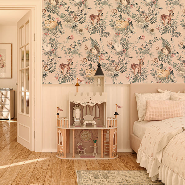 Papel de Parede Woodland – Pink – Pastelowe Love – imagem 9