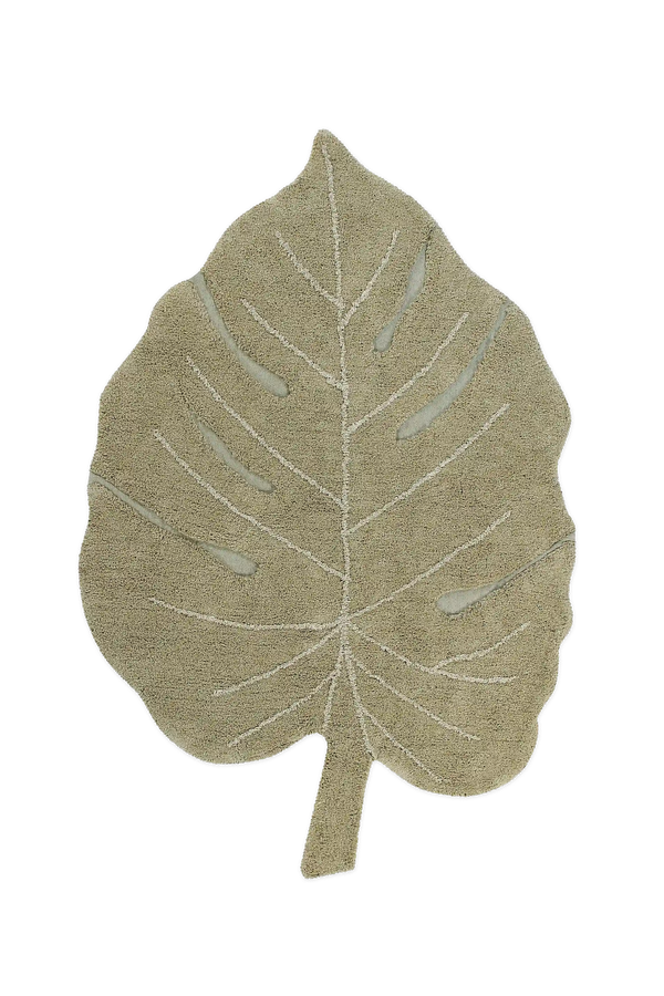Tapete lavável Monstera Oliva – Lorena Canals