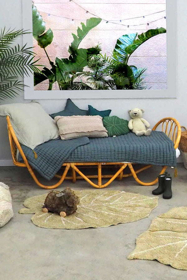 Tapete lavável Mini Monstera Oliva – Lorena Canals