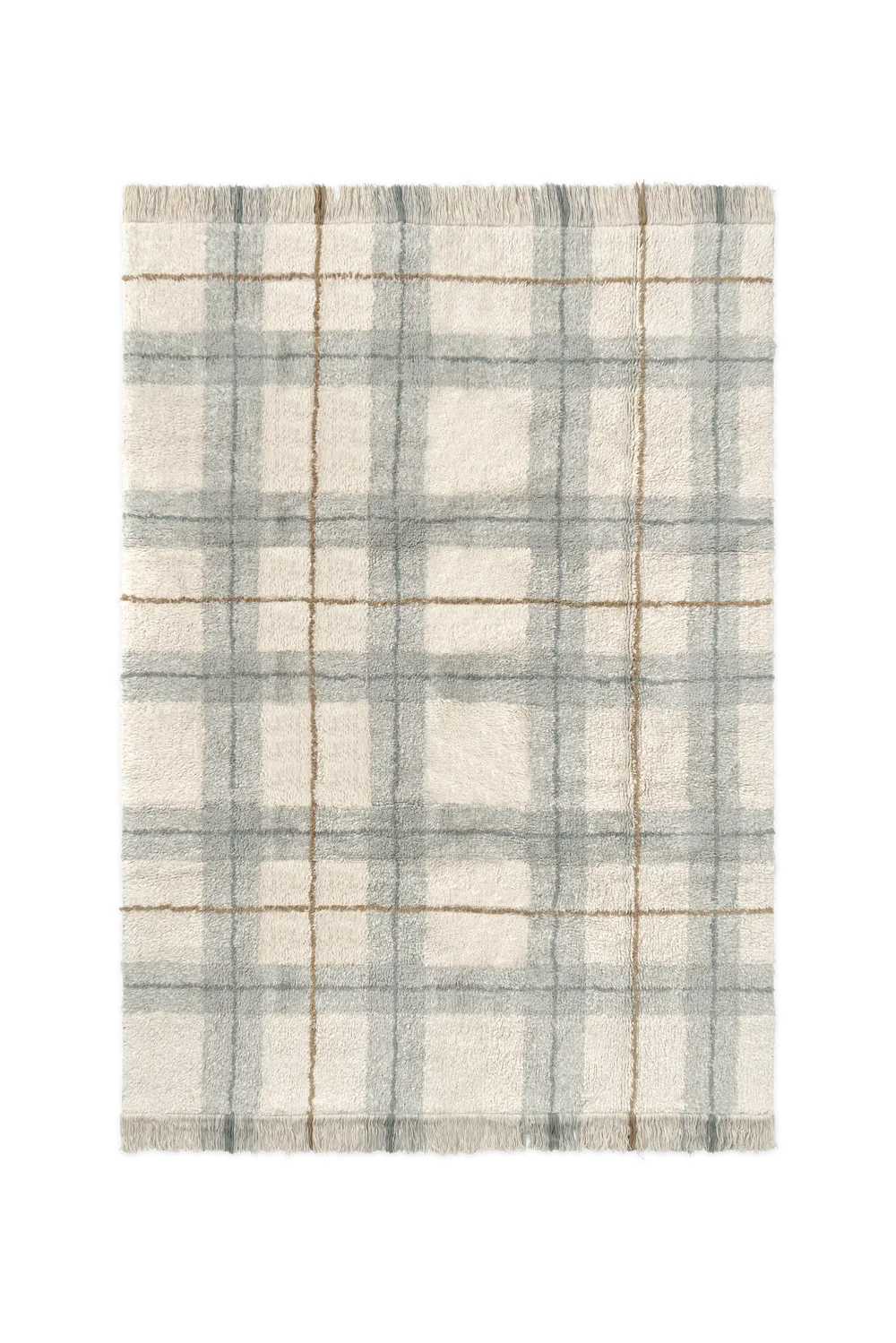 Tapete lavável Tartan Azul Sálvia — Lorena Canals