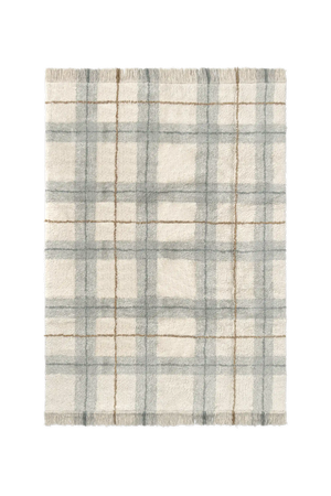 Tapete lavável Tartan Azul Sálvia — Lorena Canals