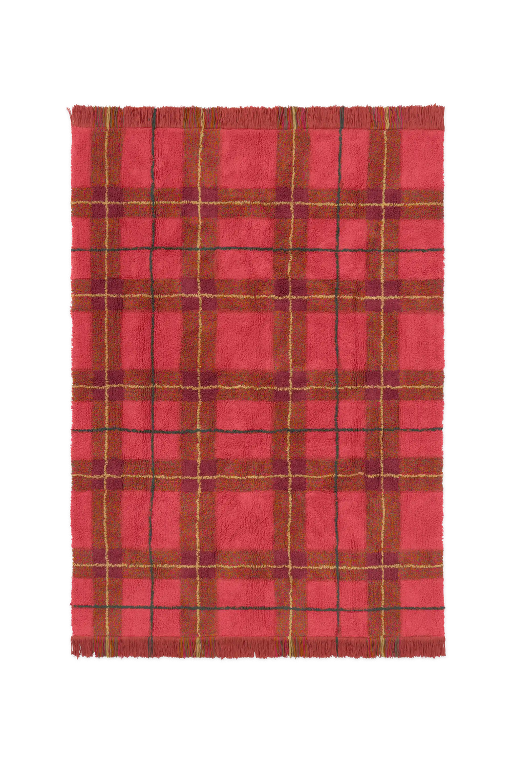Tapete lavável Tartan Vermelho Vintage — Lorena Canals