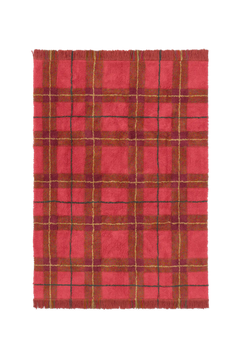 Tapete lavável Tartan Vermelho Vintage — Lorena Canals
